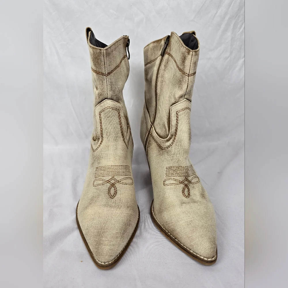 Corkys Friends In Low Places 3.5-Inch Heel Booties Memory Foam Insoles sz 9 - Picture 4 of 9